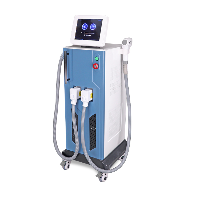 2in1 nd yag laser+808nm diode laser beauty machine